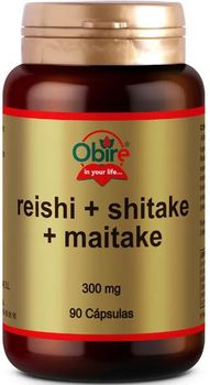 Obire Reishi + Shitake + Maitake 300 mg 90 Cápsulas