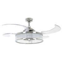 ventilador de techo aspas retractiles con luz corbelle 3 luces