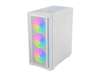 caja atx semitorre gaming mars gaming mcairw frontal blanco de malla 4x120mm rainbow