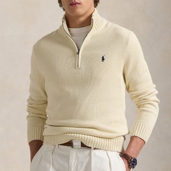 Polo Ralph Lauren Cotton-Knit Half-Zip Jumper - XL