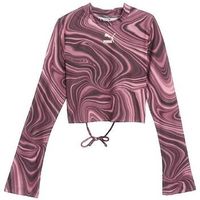 puma camiseta manga larga t-shirt manches longues violet para mujer