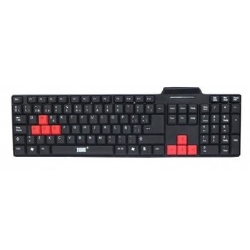 FGNS. Teclado USB con Ñ para PC ,Anti-Liquidos ,Teclado con Cable usb para PC, Laptop, Notebook, Compatibilidad USB con Disposición QWERTY