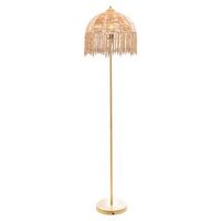 lampara suelo metalrattanmadera