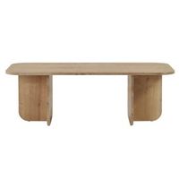 mesa baja de madera akira 120 x 60 x 41 cm - roble zafiro