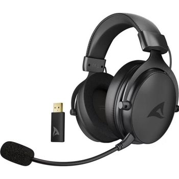 Auriculares Sharkoon Skiller SGH40W inalámbricos y con cable, USB-A y jack 3,5 mm, negros