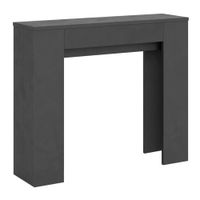 consola extensible 90x25181cm efecto madera antracita espatulado