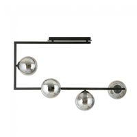 plafon de techo ventara grafito 4 luces