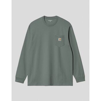 Carhartt Camiseta manga larga CAMISETA POCKET LS TEE VELVET GREEN para hombre