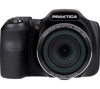 PRAKTICA Luxmedia Z35-BK Bridge Camera - Black, Black