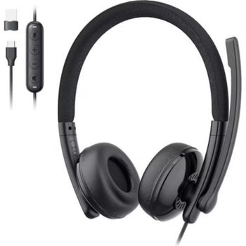 Auriculares EMeet GeniusCall HS50 con cable USB-C, Cancelación de Ruido y Micrófono para Oficina