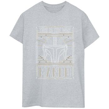 Disney Camiseta manga larga The Mandalorian The Way para mujer