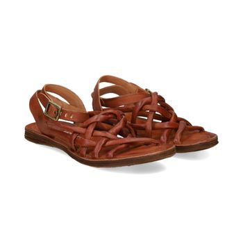 A.s.98 Sandalias Planas Mujer - Marrón Talla 37