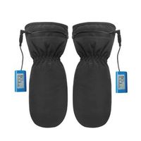 guantes calefactables con cremallera y bateria recargable black 12 horas de duracion de la bateria