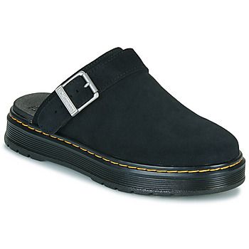 Dr. Martens Zuecos Brookline Mule Black Bronx Suede para mujer