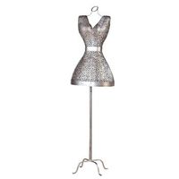 casablanca by gilde figura decorativa busto purley plata envejecida h 155 cm