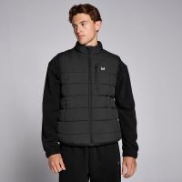 chaleco acolchado ligero para hombre de mp - negro - xxxl