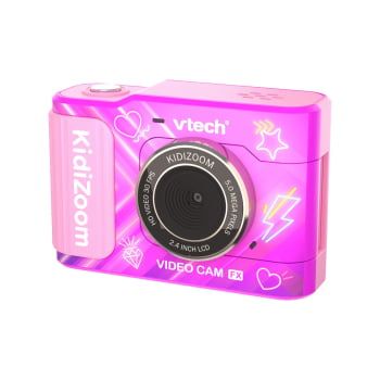 VTech Kidizoom Video Cam FX Rosa, Cámara digital infantil doble objetivo +5 años
