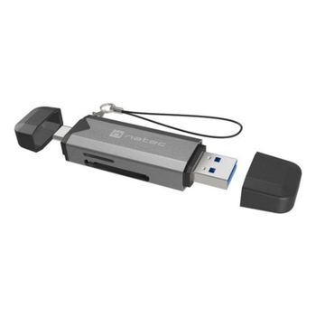 Lector de Tarjetas NATEC NCZ-2262 USB 3.1 Negro Gris 5000 Mbit/s