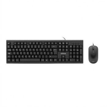 Ratón USB 3 botones Negro rueda ergonómica dimensiones 530 x 40 x 165 mm