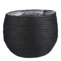 maceta jorck negro  h19xb22xl22cm