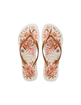 Chanclas Havaianas Slim Organic En Mujer Blanco/Oro