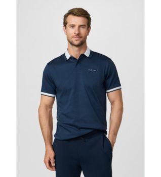 Hackett London para hombre. HM5600149 Polo cuello club fit clásico marino (M), Casual, Algodón, Manga corta