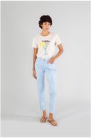 pantalon pitillo cinco bolsillos tenido en prenda light blu 26