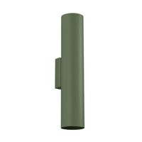 aplique de pared vaza verde oliva 2 luces