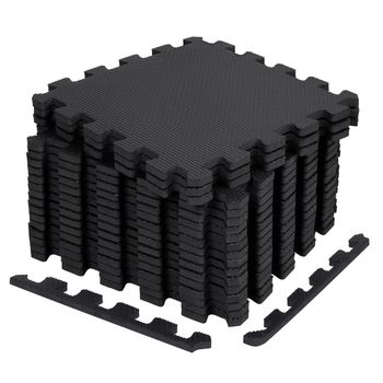 T-LoVendo Suelo Esterilla de Gimnasio, Tatami, para Ejercicio en Casa, Maquinas de Deporte, Set de 18 piezas de Protección, para Piscinas Desmontables, Puzzle de Goma Eva, Pesas, Gym, Alfombra