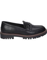 mocasines negros calzapies 324011 con plataforma para mujer 40