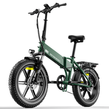 Bicicleta Eléctrica Plegable Zwheel Urban Flux, 250w, 55nm, 13ah, 100km, Verde