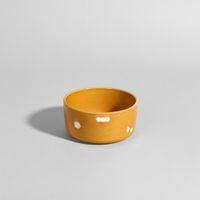 bol de ceramica amarillo ocre