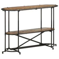 mesa consola madera maciza reciclada 110x42x76 cm