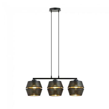 Lámpara colgante venice negro (3 luces)