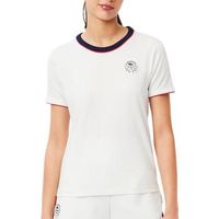 lacoste camiseta ultra dry heritage badge para mujer