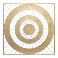 louise colgante de pared de metal dorado 90x90cm