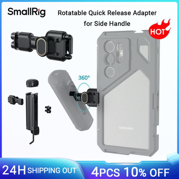 Adaptador de liberación rápida giratorio SmallRig para manija lateral, rotación sin paso Compatible con mango SmallRig 4402/3838/2772 -4610