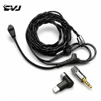 Cable de auriculares CVJ Hato, transmisión de Audio de alta fidelidad, Cable de actualización de auriculares para juegos, Cable de auriculares tipo C 0,75/0,78