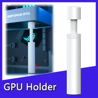 soporte de aluminio blanco para gpu gpuhold - soporte anticaida para tarjetas graficas