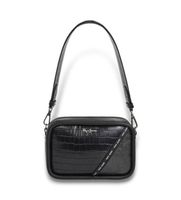pepe jeans para mujer pl0300018 bolso keyra croco negro osfa casual poliuretano