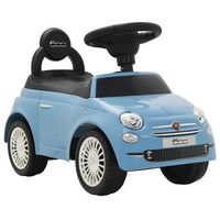 coche correpasillos fiat 500 azul vidaxl