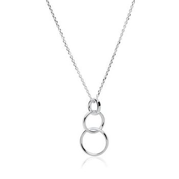 Cadena de plata 925 con colgante circular