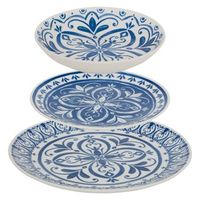 manon vajilla de 12 piezas azul l265xd24xh265cm - atmosphera createur dinterieur