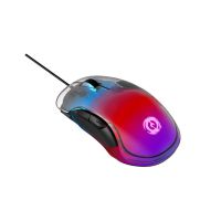 raton canyon braver gm-728 gaming cable 12800 dpi rgb negro transparente