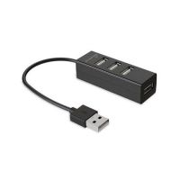 hub mediarange mrcs502 4 puertos usb 20 gris plug and play 65mm compacto