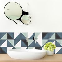 paneles de pvc para el bano 140x30 cm - pvc - azul