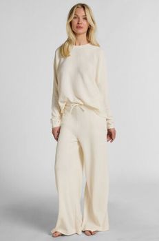 Hunkemöller Pantalón Waffle Tracey Blanco