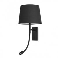 lampara de lectura led aluminio negro 22x23x45 cm