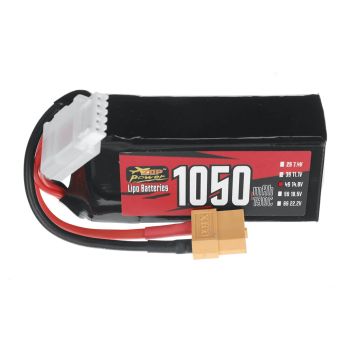 Batería LiPo ZOP Power 14.8V 1050mAh 150C 4S con conecto XT60 para drone RC