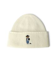 polo ralph lauren para mujer 455p23854002 gorro tejido blanco crema osfa casual lana